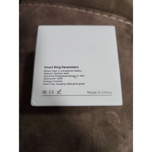 Parameter Smart Ring Health Tracker Men/Women, Fitness Sleep Silver R06 Size 8 - Picture 5 of 8